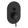 Zesis S Single lever bath mixer for concealed installation Matt Black