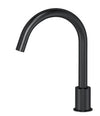 Round Deck Mounted Basin Spout Black