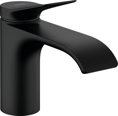Hansgrohe Vivenis Single Lever Basin Mixer 80 Without Waste Set Matt Black