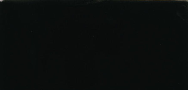 Black Gloss Flat Subway Tile (75x150) Piece (88 Sheet / m²)