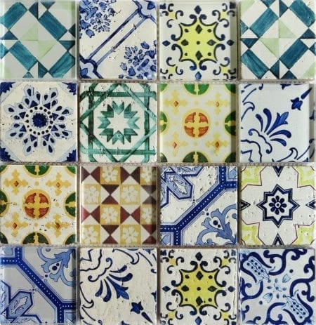 Mirage Water Glass / Stone (73x73) 300x300 (11 Sheet / m²)