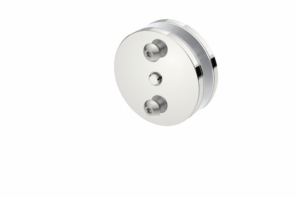 Glass Mounting RL Round Brushed Stainless Steel