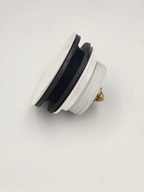 Pop Up Bath Waste Long Matt White