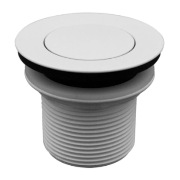Pop Up Bath Waste Long Matt White