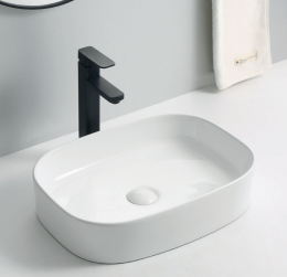Surface Mounted Ceramic Basin White 510x370x120mm