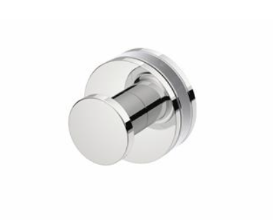 Glass Mounting RL Round + Pull Knob -Brushed Stainless Steel