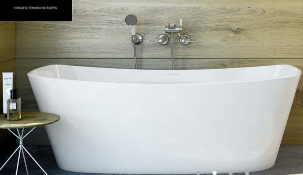 Trivento Freestanding Bath Polished White 1650X707X580mm