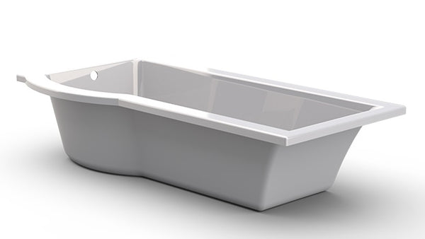 Tokyo Right Hand Shower Bath Polished White1700x750x400mm