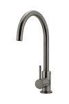 Round Gooseneck Kitchen Mixer Gun Metal