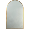 Panama Arched Aluminium Framed Mirror 500x800mm Brushed Gold