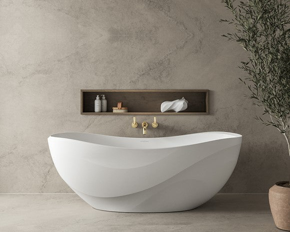 Victoria + Albert Seros 1776X766X594 Wave Rim No Overflow, Gloss