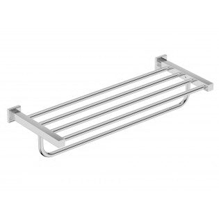 8593 Towel Shelf + Hang Bar 650mm - Polished