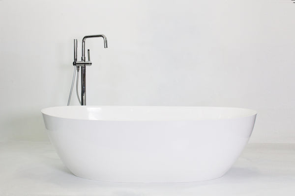 Tania Freestanding Bath Polished White 1580 x 800 x 460mm