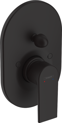 Hansgrohe Vernis Shape Single Lever Bath Mixer For Concealed Installation Matt Black