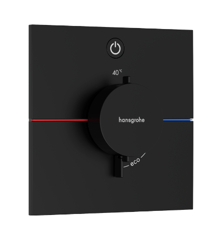Hansgrohe Showerselect Comfort EThermostat For Concealed Installation For 1 Function Matt Black