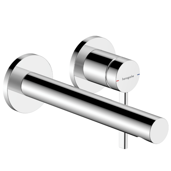 Zesis S Single lever basin mixer for concealed installation wall-mounted with spout 19,4 cm Chrome