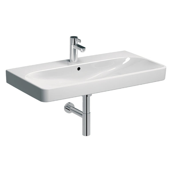 Smyle Square Washbasin Centred 900x480 1Tap Hole & Overflow