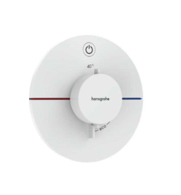 Hansgrohe Showerselect Comfort S Thermostat For Concealed Installation For 1 Function Matt White