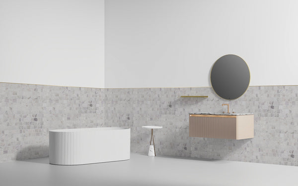 Salt Rock Musk Bar Mosaic Marble 286x290mm (11 Shts/sqm)