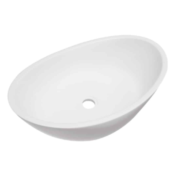 Gemelli Basin Polished White 550 x 335 x 160mm