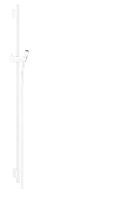 Hansgrohe Unica Shower Bar S Puro 90 Cm With Isiflex Shower Hose 160 Cm Matt White