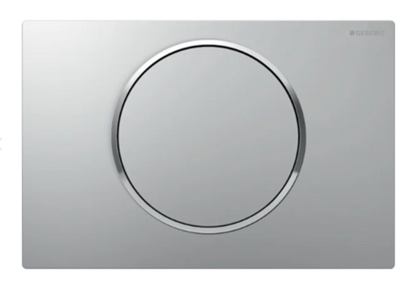Geberit Sigma10 Actuator Plate for Stop-and-go Flush: Matt Chrome-coated