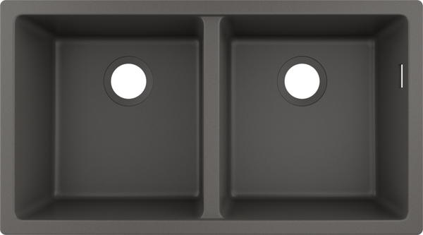 Hansgrohe S51 S510-U770 Under-Mount Sink 370/370 Stonegrey