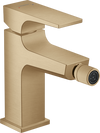 Hansgrohe Metropol Single Lever Bidet Mixer With Lever Handle And Push-Open Waste Set Brushed Bronze
