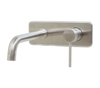 Neo Brushed Stainless Steel Basin Concealed Mixer with Spout