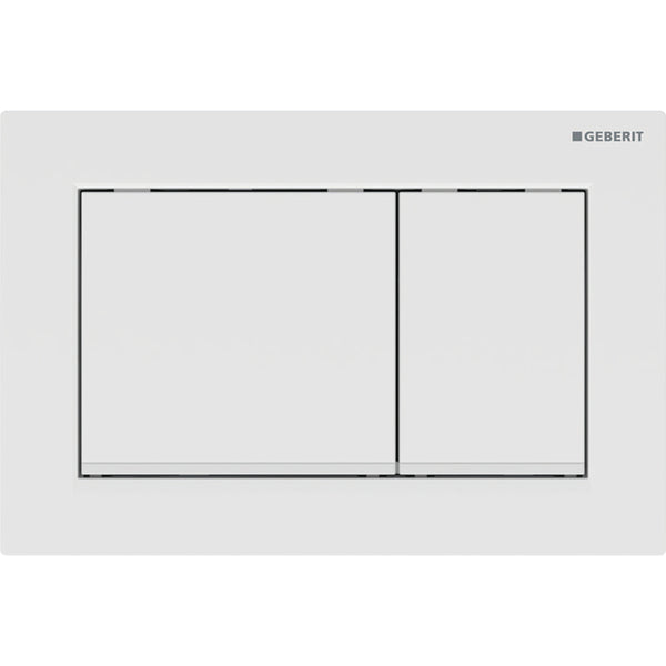 Omega30 actuator plate for dual flush Matt White