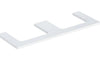 ONE washtop, central cut-out, for lay-on washbasin, rectangular