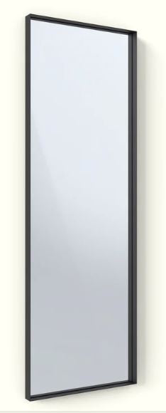 Deep Frame Square Edge Mirror - 0.6 x 1.2m - 30mm - Chemically Aged Brass