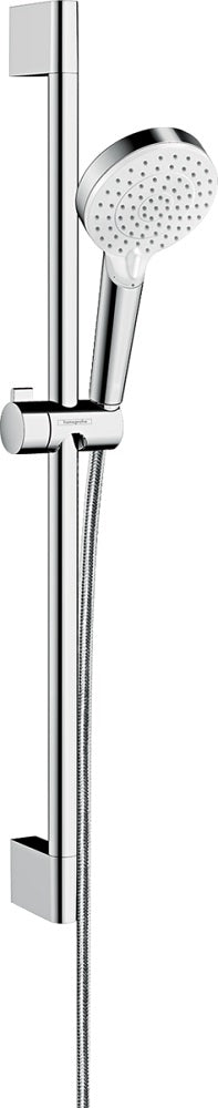 Hansgrohe Crometta Shower Set 100 Vario Ecosmart 9 L/Min With Shower Bar 65 Cm White/Chrome