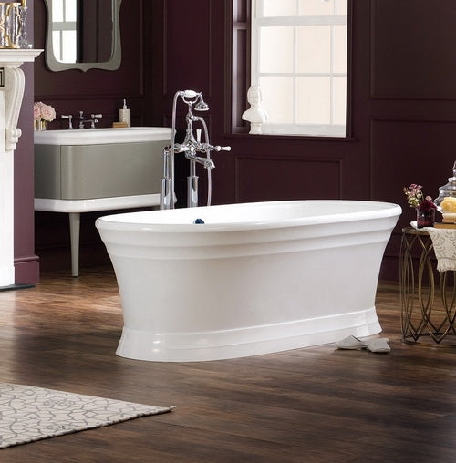 Worcester Freestanding Bath Polished White 1798X781X597mm