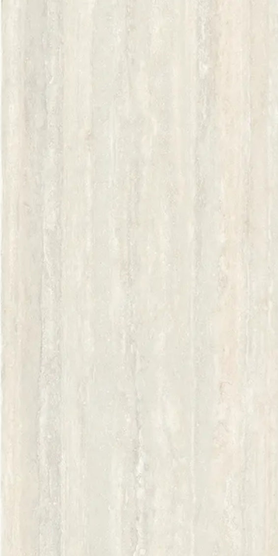 TRAVERTINO VEINCUT BIANCO White Rectified Glazed Porcelain 600x1200x10mm (1.44m2)