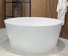 Adele Bath White + Colour 1300x1300x550 (Two tone white in & standard colour out)