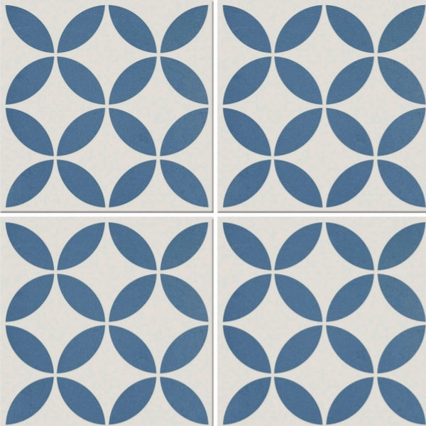 H15 Gemini Blue 5 150x150x8.5mm Porcelain Matt Tiles (1.00sqm/box)