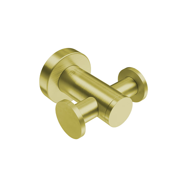 4600 Robe Hook Double Champagne Gold