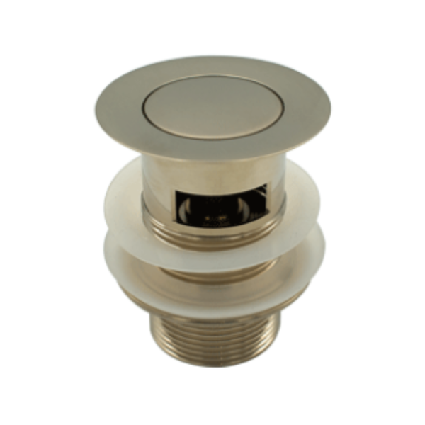 Gio 32X75MM Slotted Basin Waste in Brushed Nickel