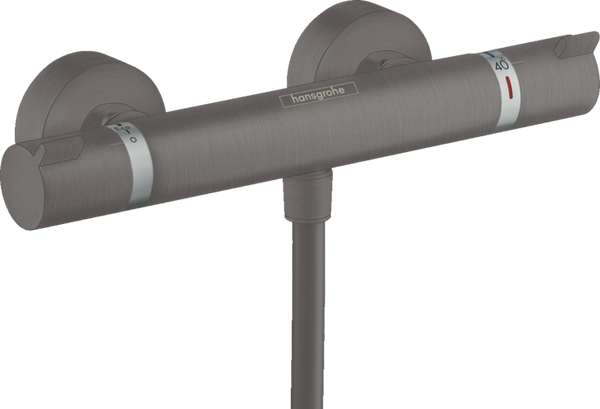 Hansgrohe Ecostat Shower Thermostat Comfort For Exposed Installation Brushed Black Chrome