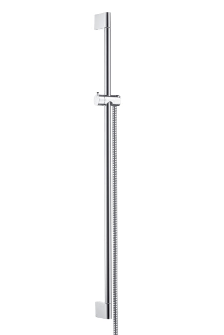 Hansgrohe Unica Shower Bar Crometta 90 Cm With Metaflex Shower Hose 160 Cm Chrome