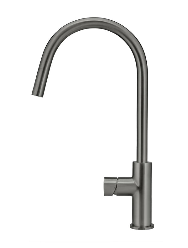Retractable Round Pinless Kitchen Mixer Gun Metal