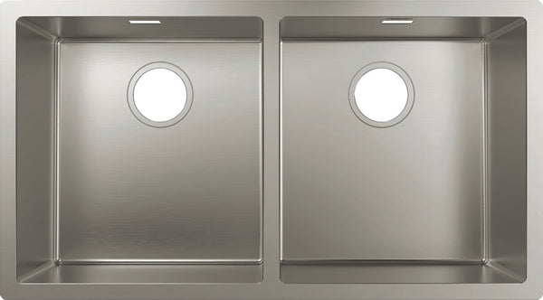 Hansgrohe S71 S719-U765 Under-Mount Sink 370/370 Stainless Steel