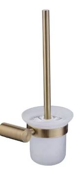 Bijiou Valleuse Toilet Brush Holder Gold Antique Brass