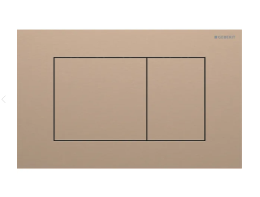 Sigma40 Flush Plate for Dual Flush, Square, Brushed Red Gold