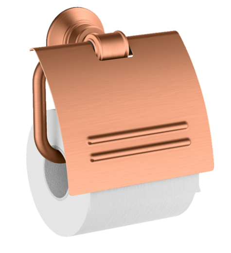 Axor Montreux Toilet Paper Holder With Cover Brushed Bronze