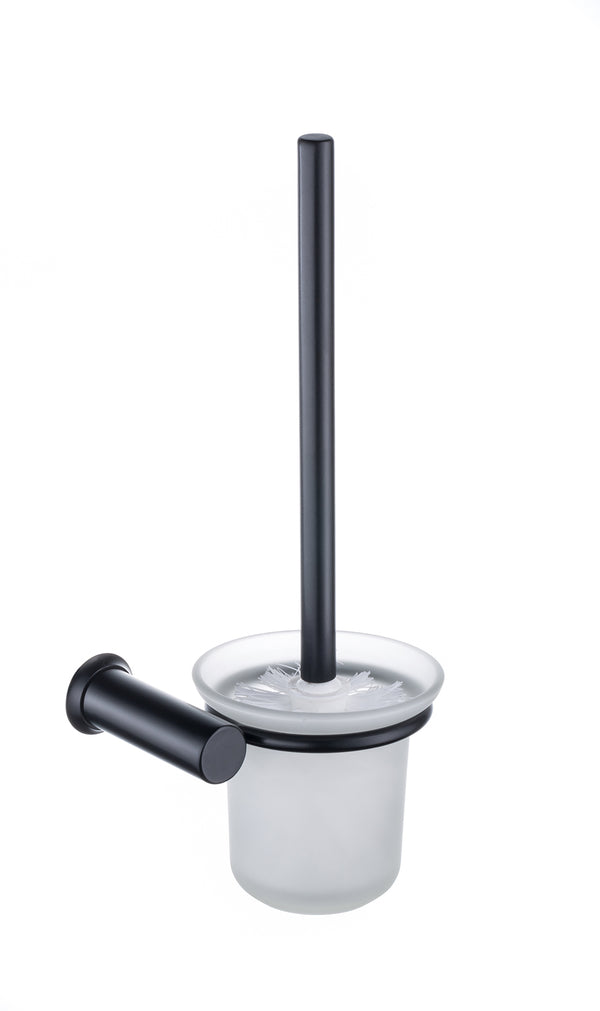 Allure Black Toilet Brush Set