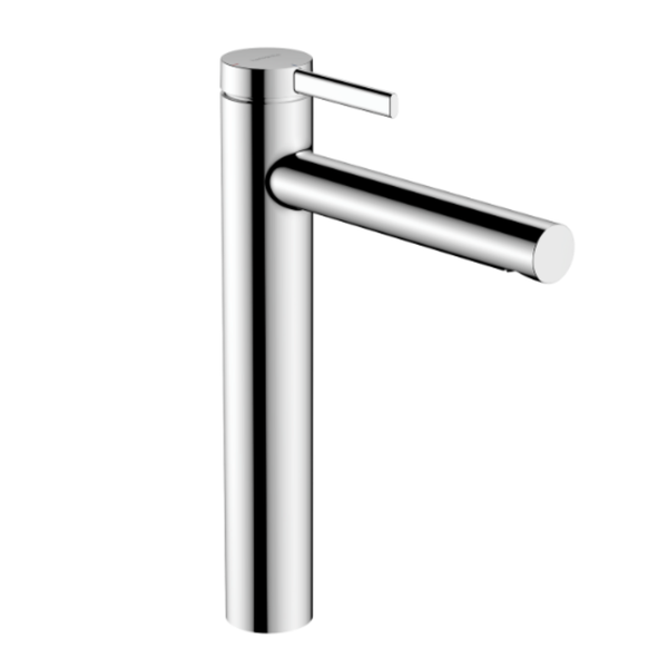 Zesis S Single lever basin mixer 230 CoolStart for wash bowls with push-open waste set Chrome