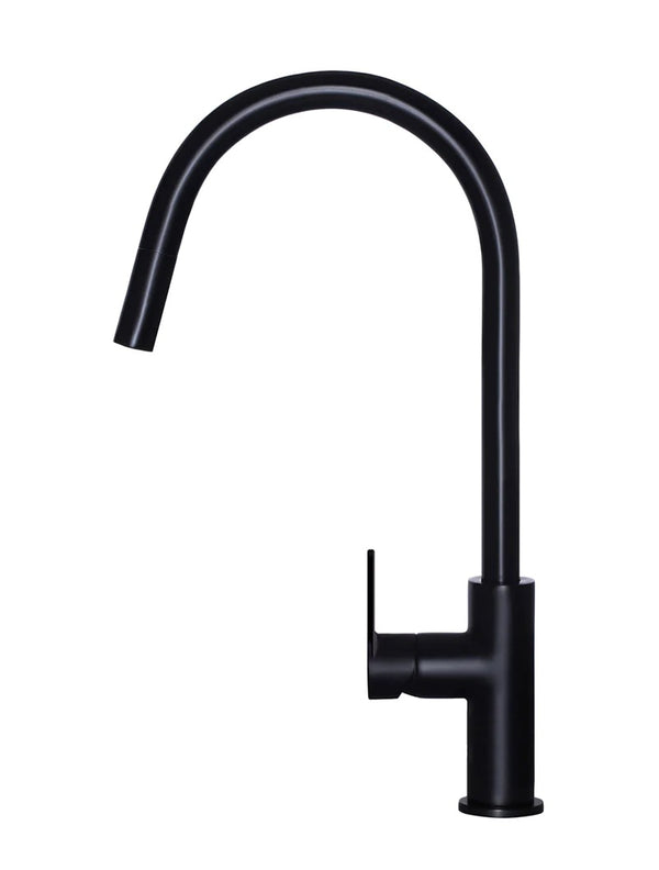 Retractable Round Paddle Kitchen Mixer Black