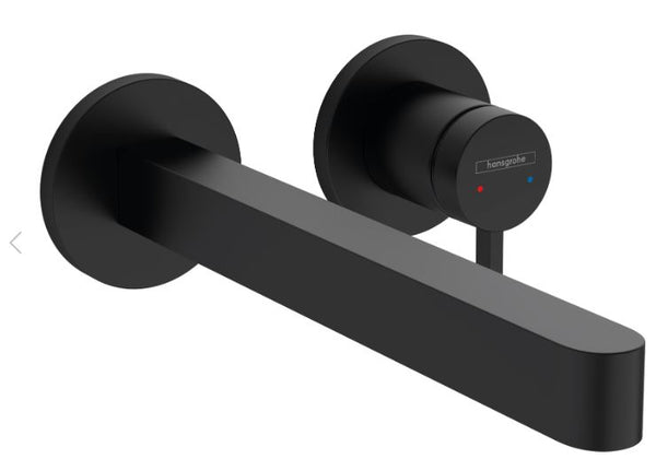 Finoris Single Lever Basin Mixer For Concealed Installation Wall-Mounted With Spout Matt Black